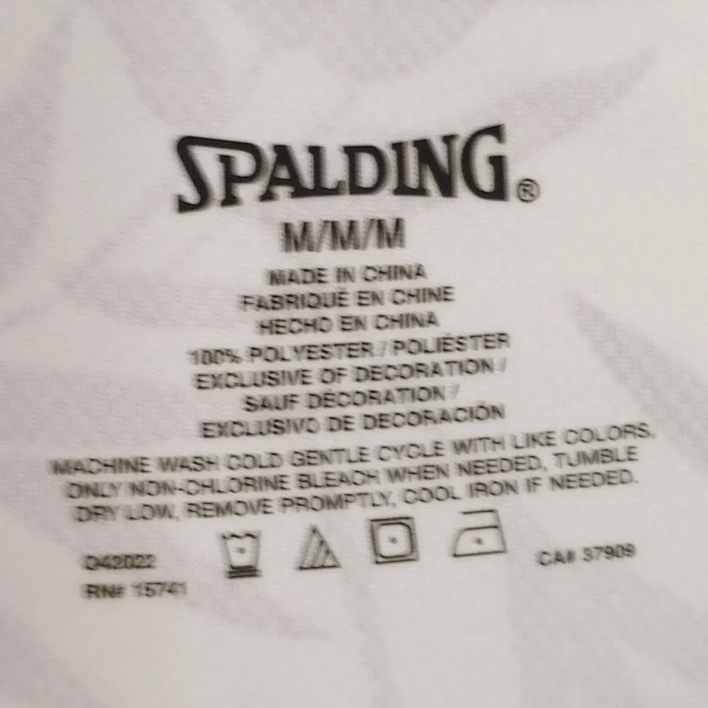 Spalding Men's Lilac Ash Bamboo Mesh Gym Essentials T-Shirt - Picture 2 of 7